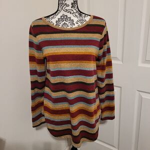 ‎Viamor striped long sleeve shirt